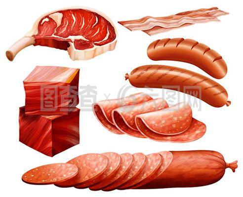 美味肉制品設(shè)計(jì)矢量素材精選與下載指南